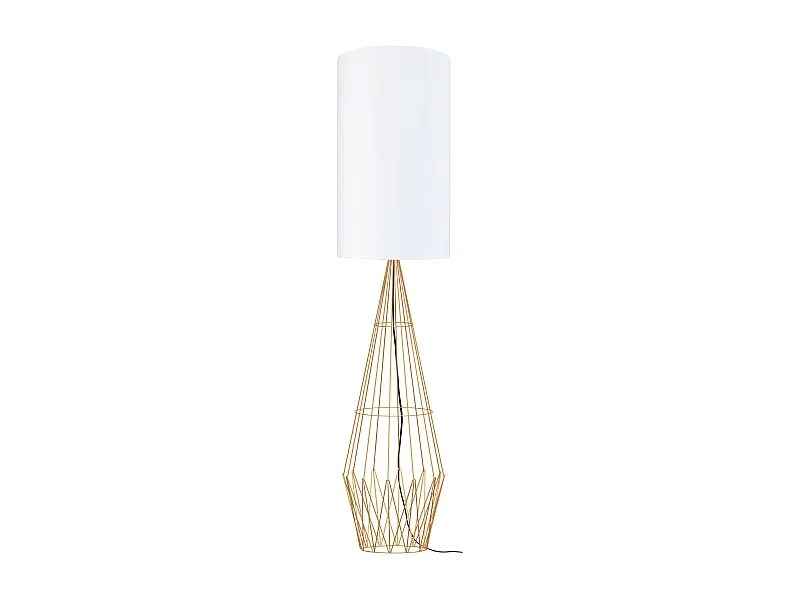 Lampadaire TOSEL ,métal,Doré ,H165xD30xP30 cm