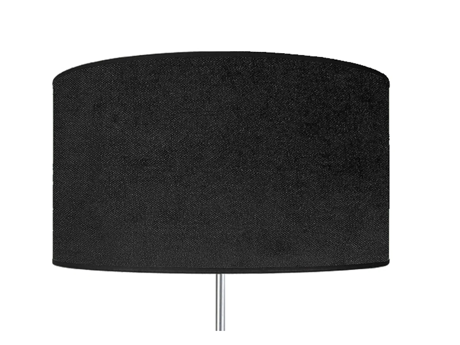 Lampada da terra MANON N nero e velutto nero quattro posizioni in legno e metallo, diametro 25 cm