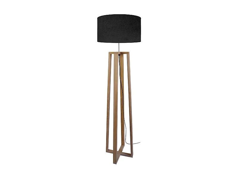 Lampadaire TOSEL ,bois,naturel,H155x D40xP40cm