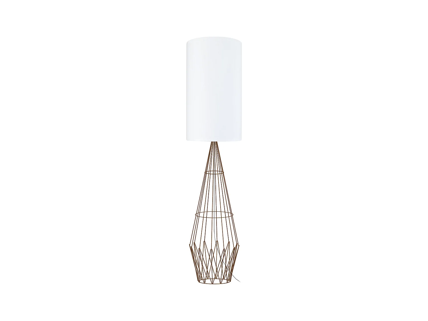 Lampadaire TOSEL ,métal,Marron,H165xD30xP30cm