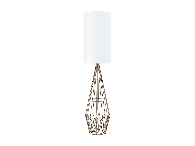 Lampadaire TOSEL ,métal,Marron,H165xD30xP30cm