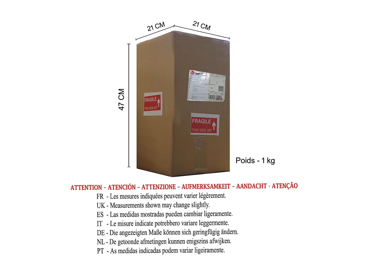 Lampe de Chevet TOSEL ,métal,Rouge ,H29xD16xP16 cm