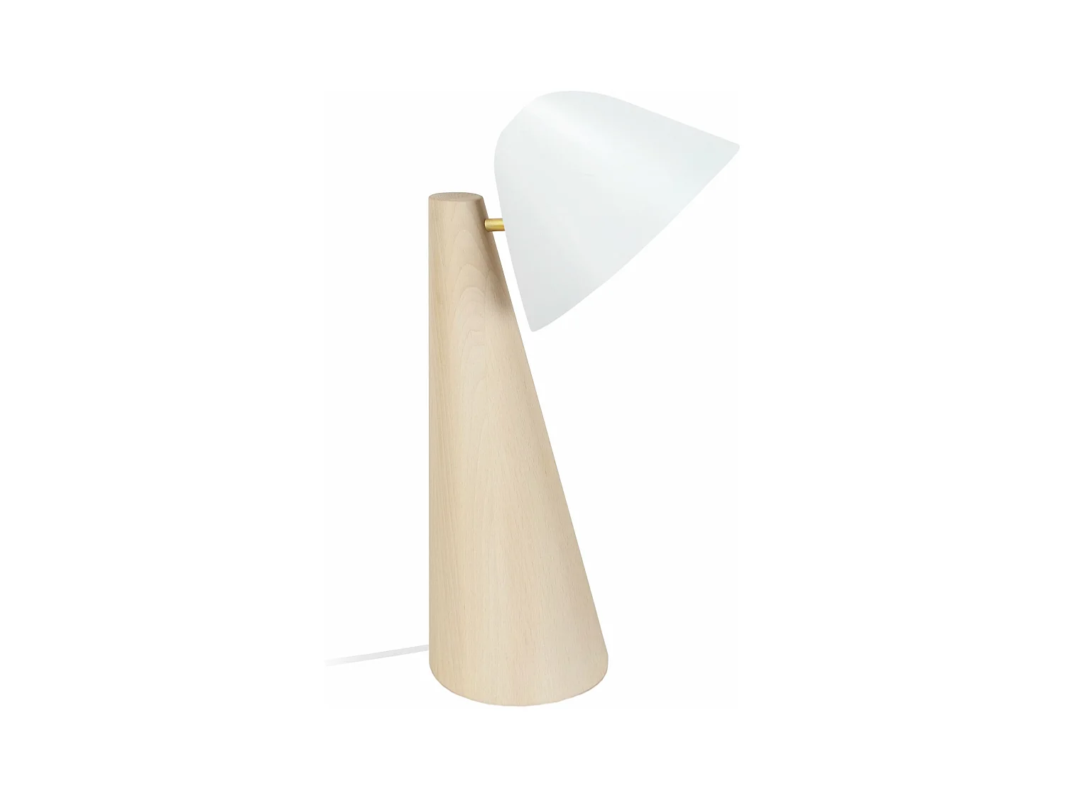 Candeeiro de pé para leitura TOSEL PILORI CYLINDRE tecido articulado branco D80 x  H180  cm