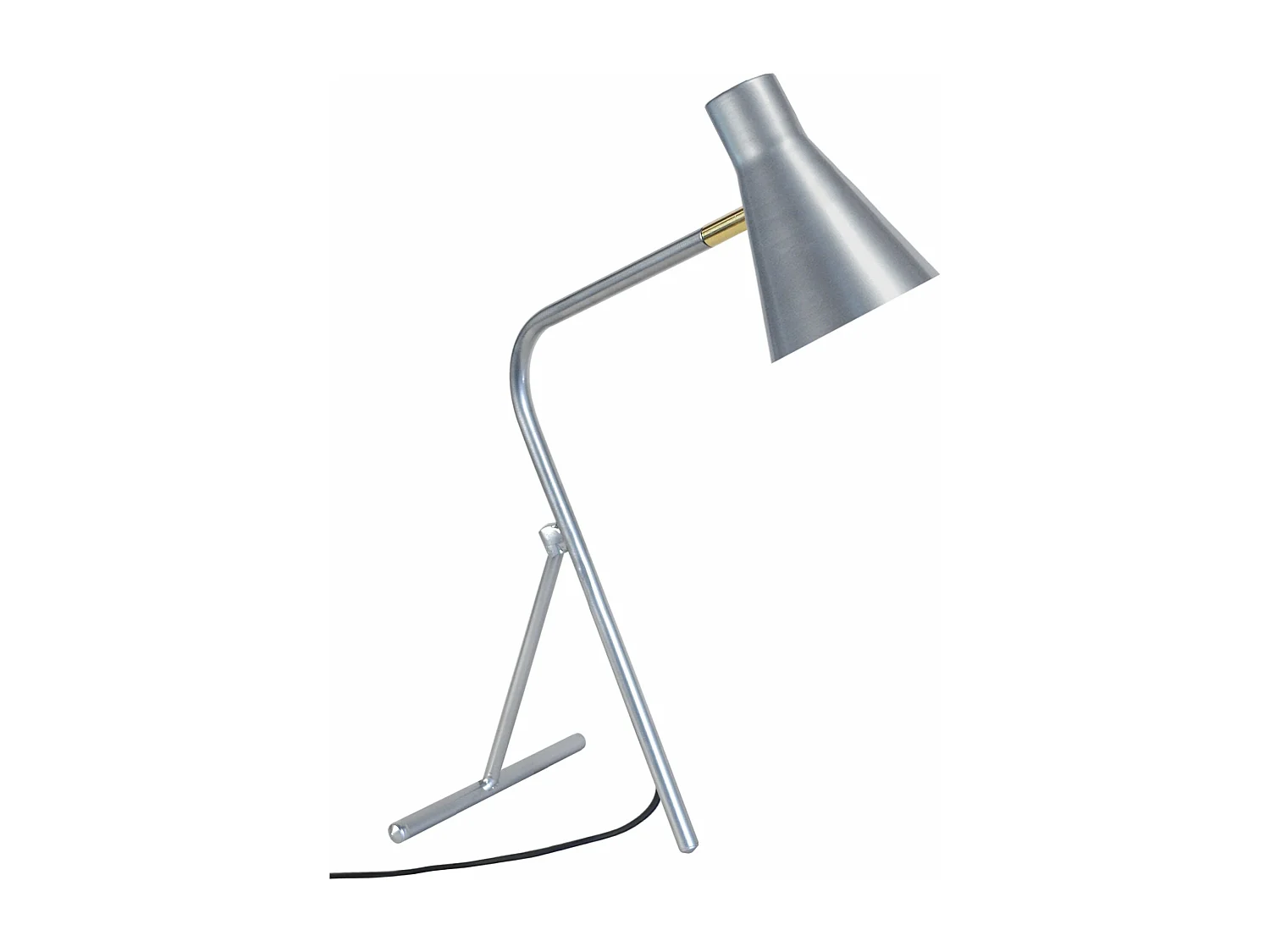 Lampe de bureau articulé métal  aluminium,doré 40 cm.