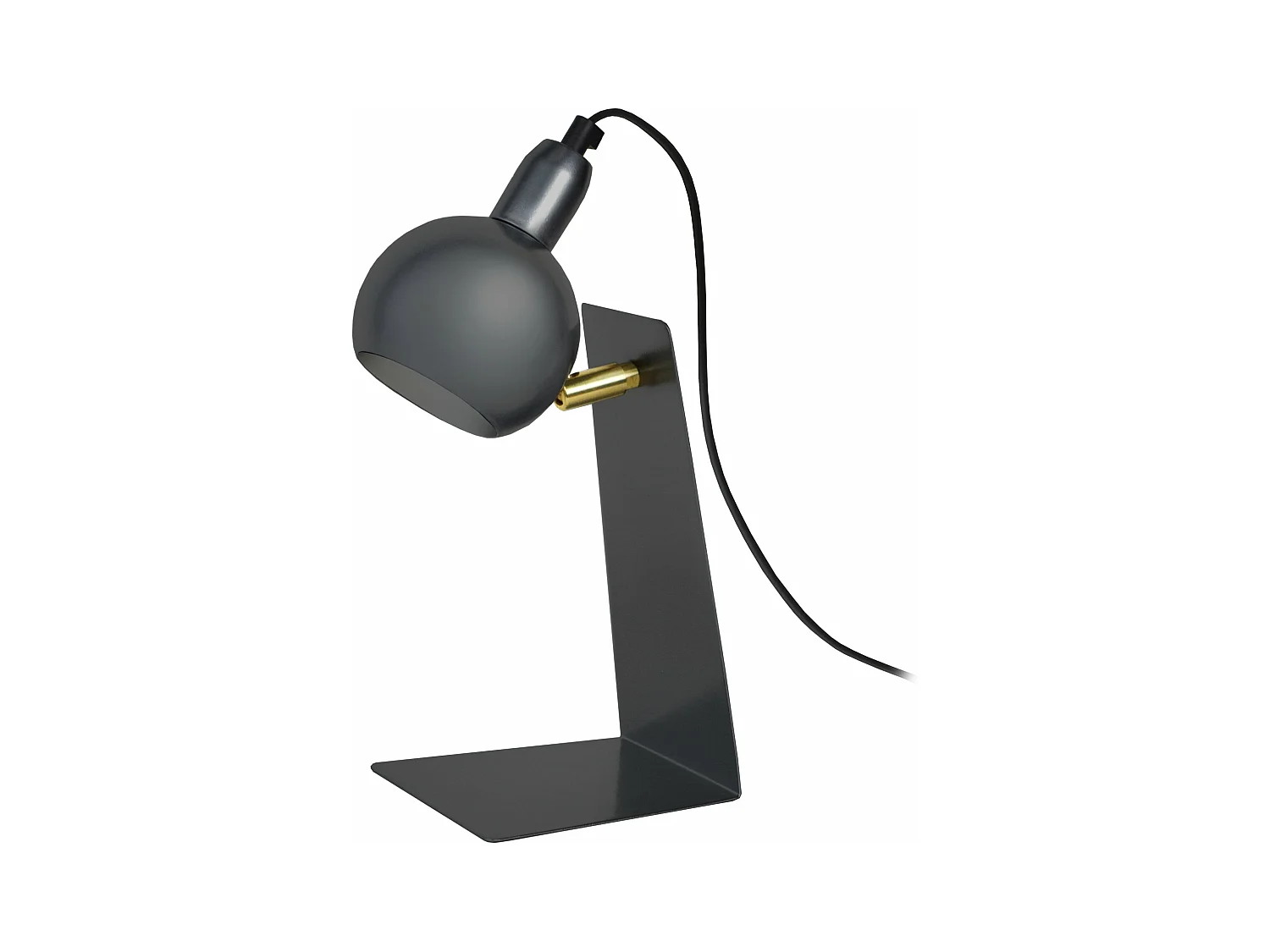 Lampe de bureau articulé métal  anthracite,doré 31 cm.