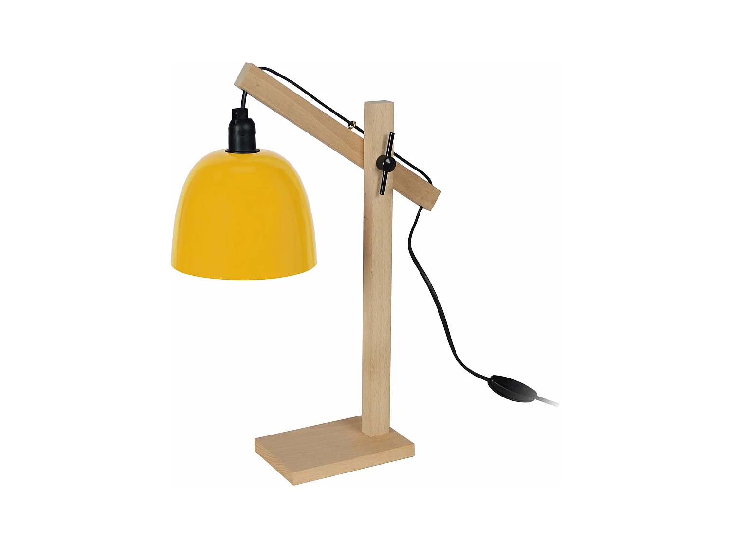 Candeeiro de pé para leitura TOSEL LEEDS metal articulado branco D88 x  H175  cm