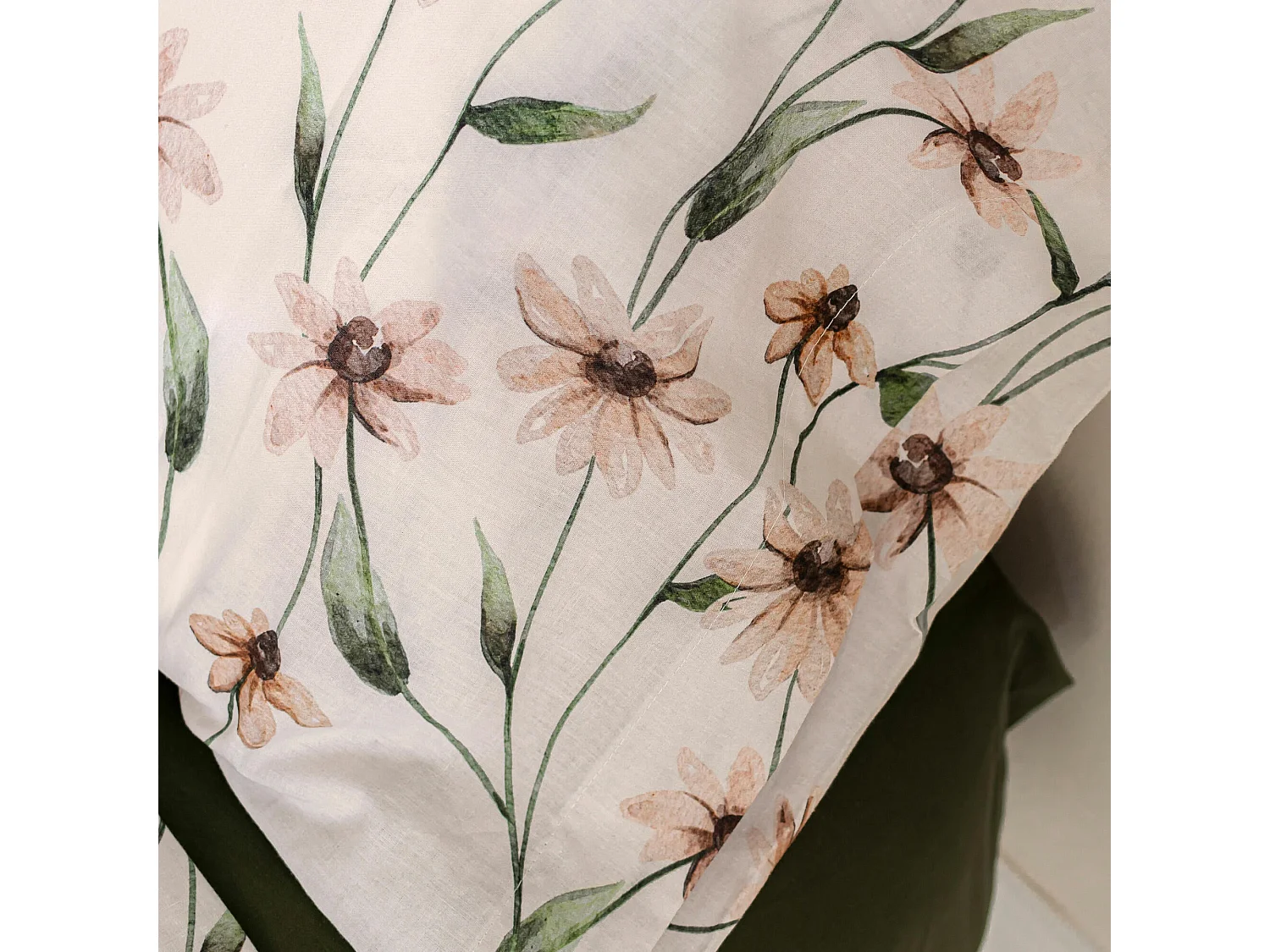 Funda de almohada 50x75 cm (x2) (Cama 150/160) Tinny bloom