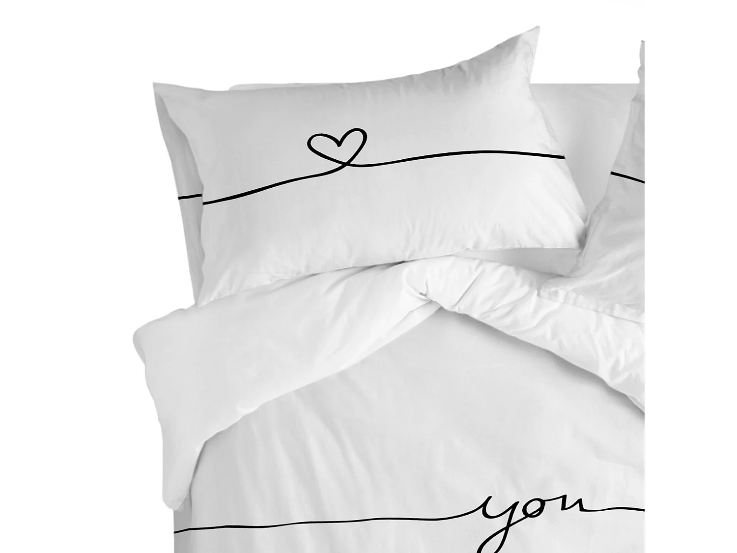 Taie d'oreiller 60x70 cm My love