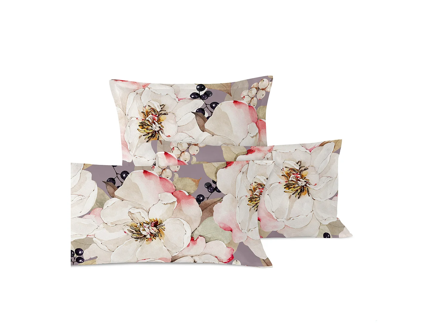Taie d'oreiller 80x80 cm White peonies