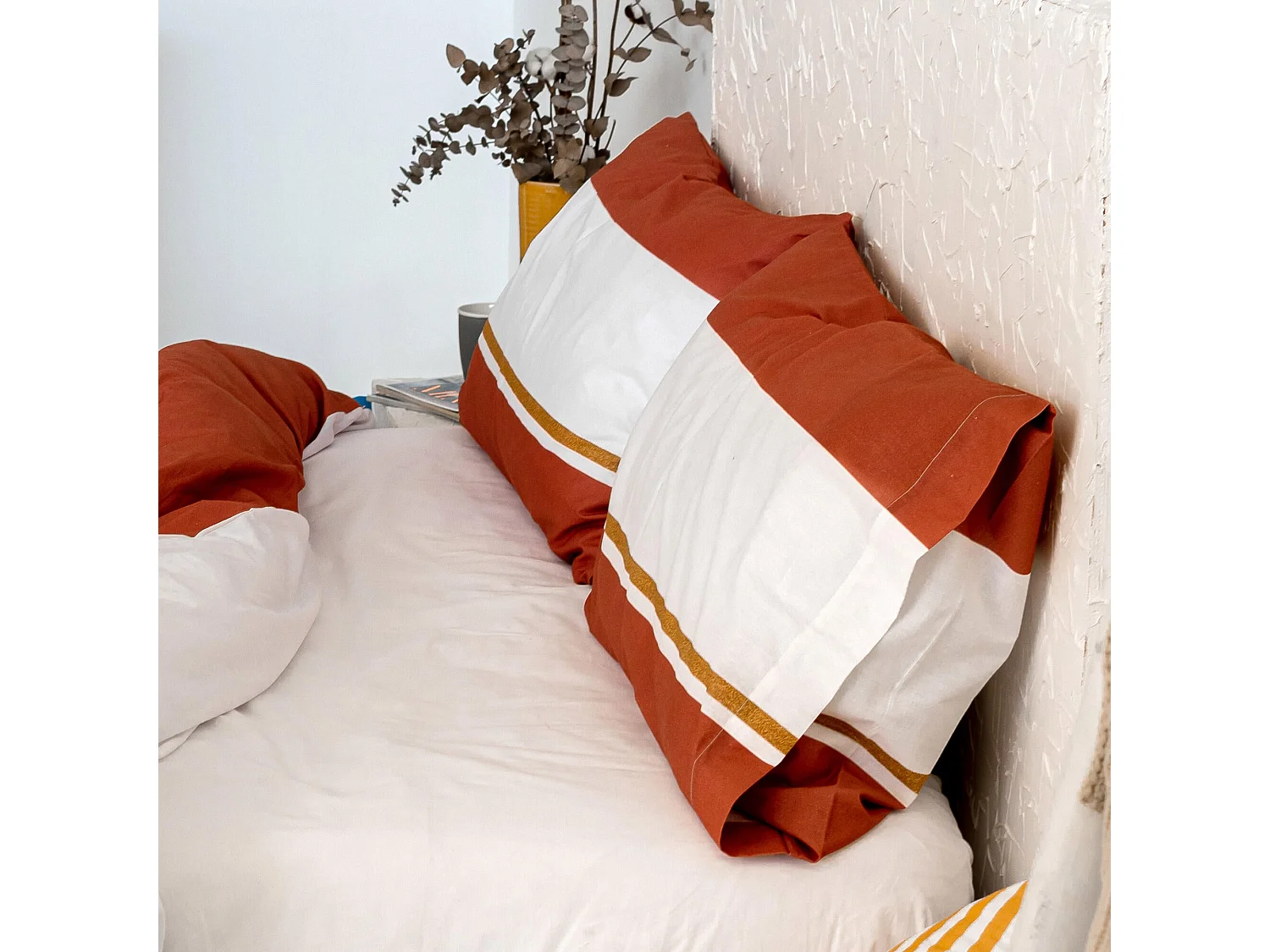 Taie d'oreiller 80x80 cm Golden lands