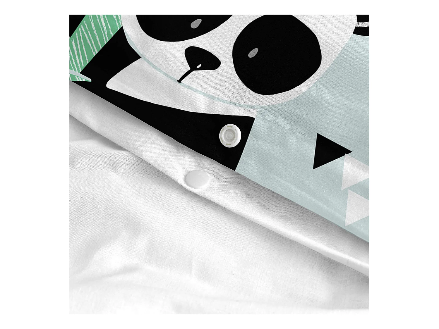 Juego nórdico 2 piezas 155x220 cm (Cama 80/90) Panda garden blue