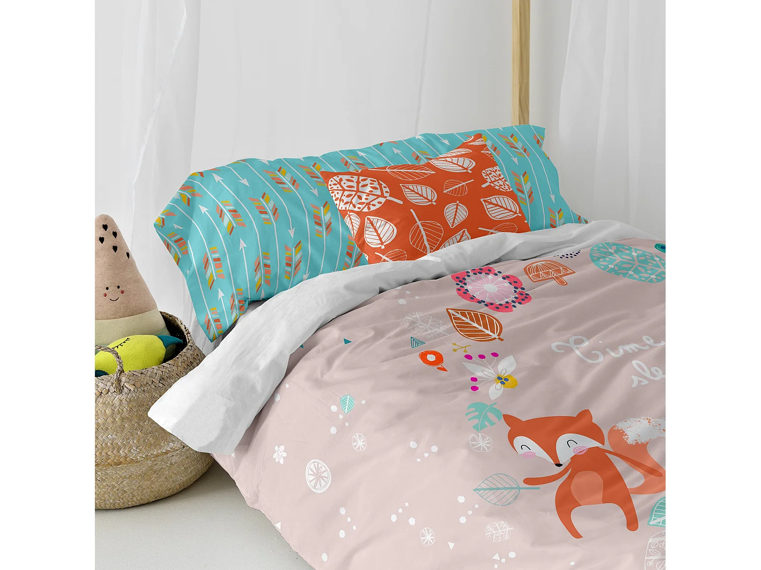 Parure housse de couette 2 pièces 155x220 cm (Lit 80/90) Fantasy