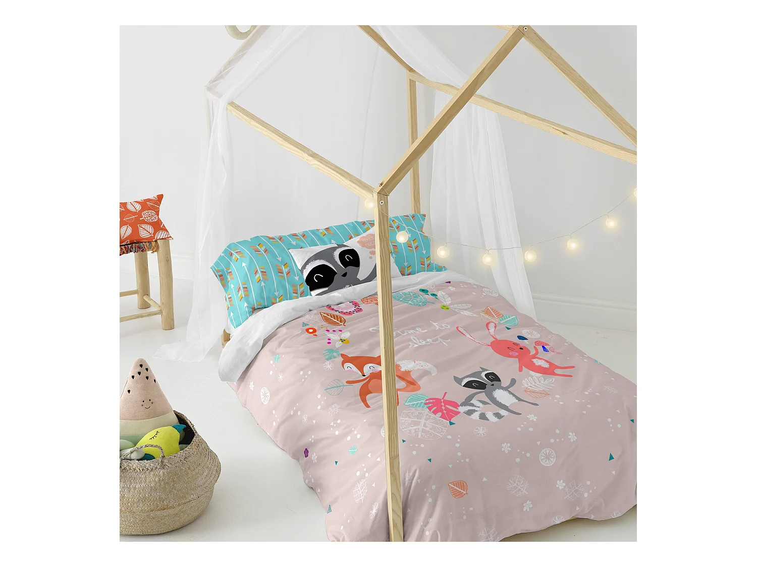 Bettbezug set 2 teiliges 155x220 cm (Bett 80/90) Fantasy