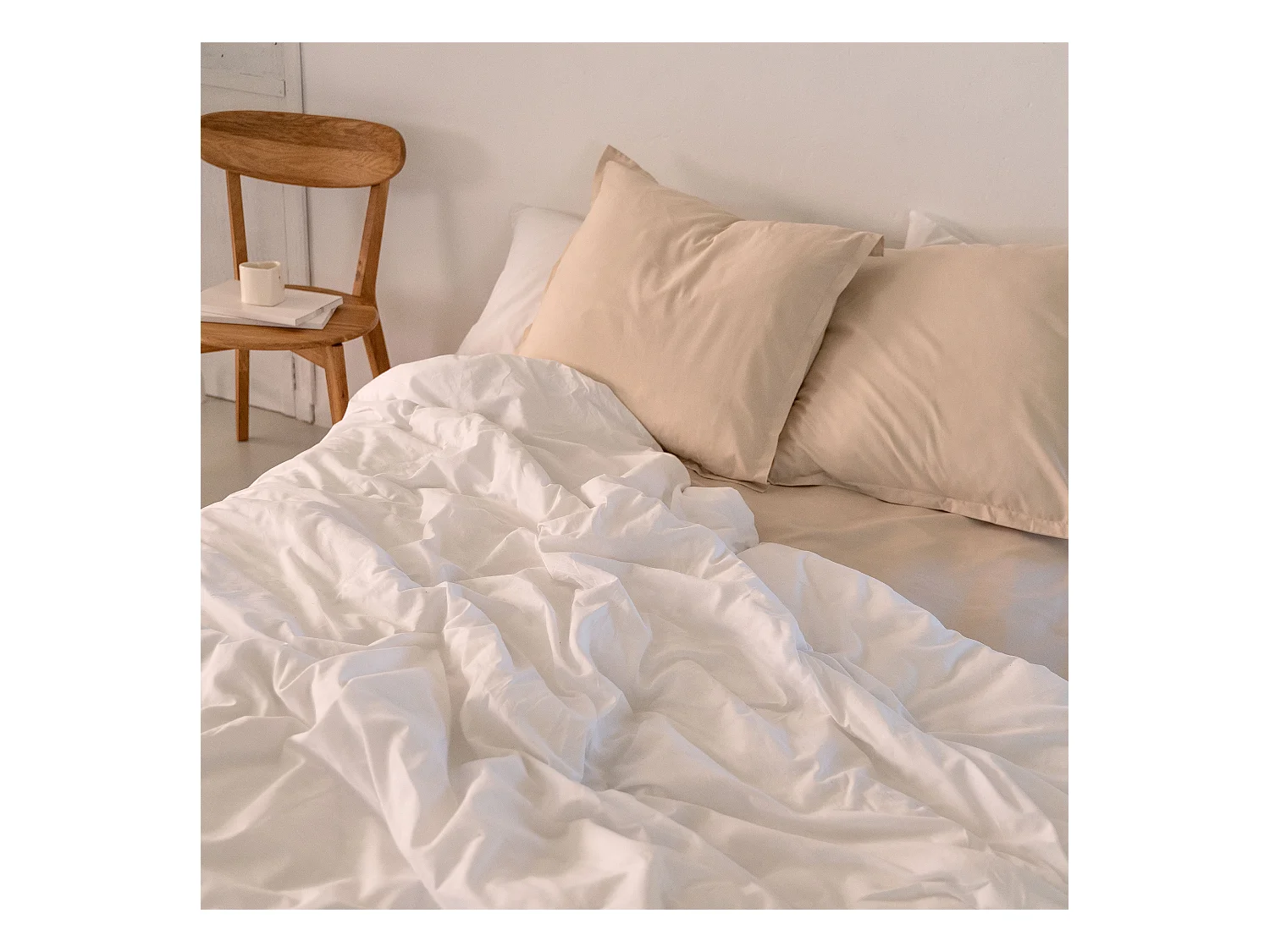 Housse de couette 220x220 cm (Lit 135/140) Basic 200 tc