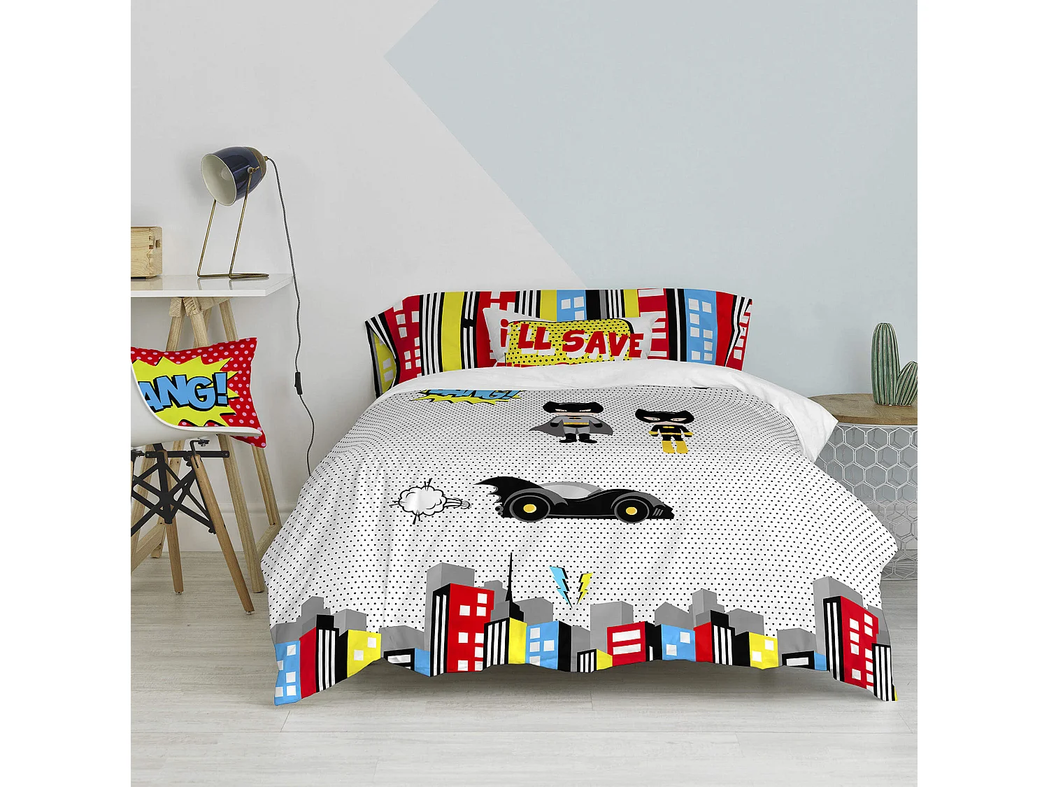 Juego nórdico 2 piezas 155x220 cm (Cama 80/90) Bat