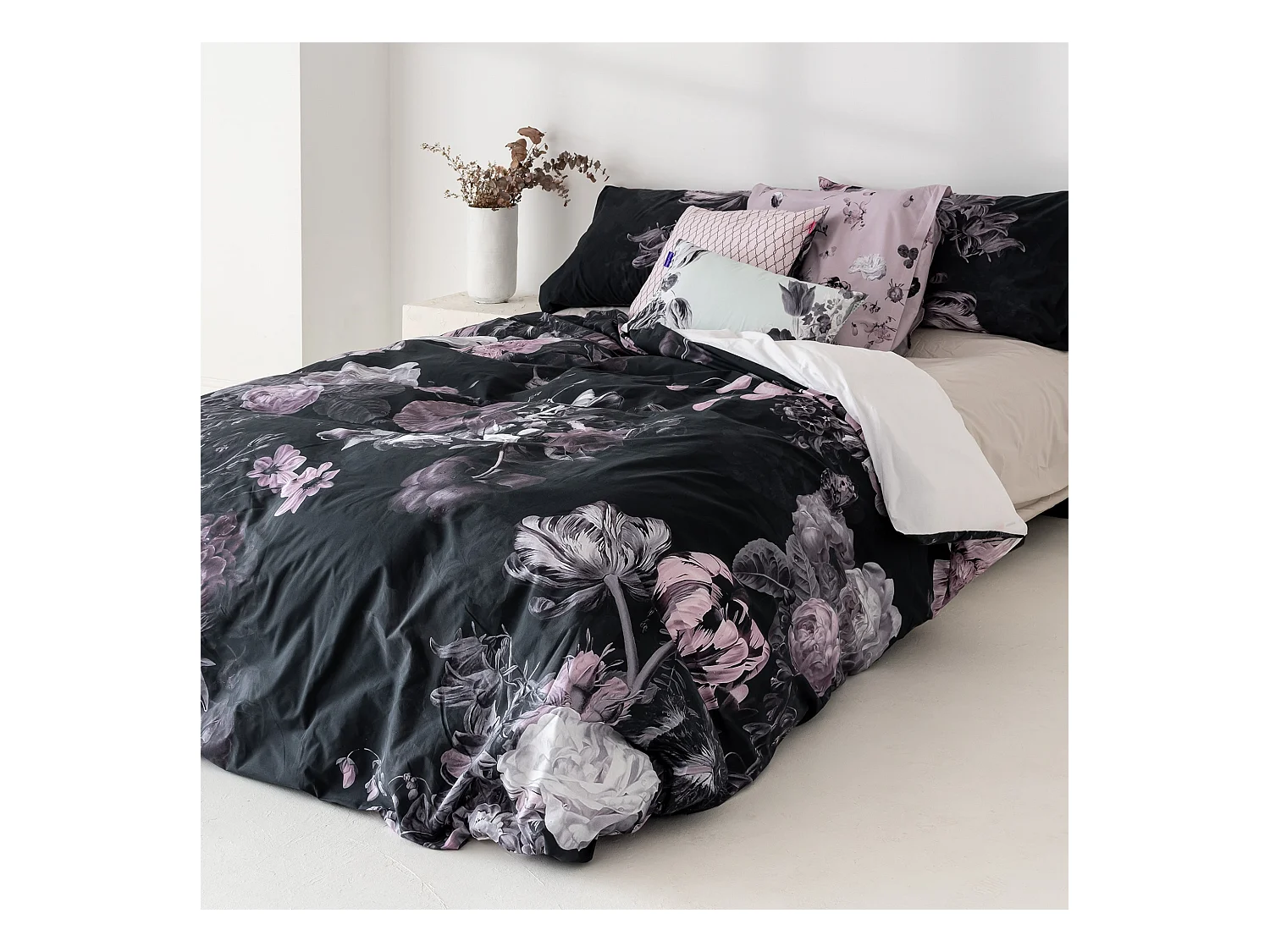 Bettbezug 220x220 cm (Bett 135/140) Onyx
