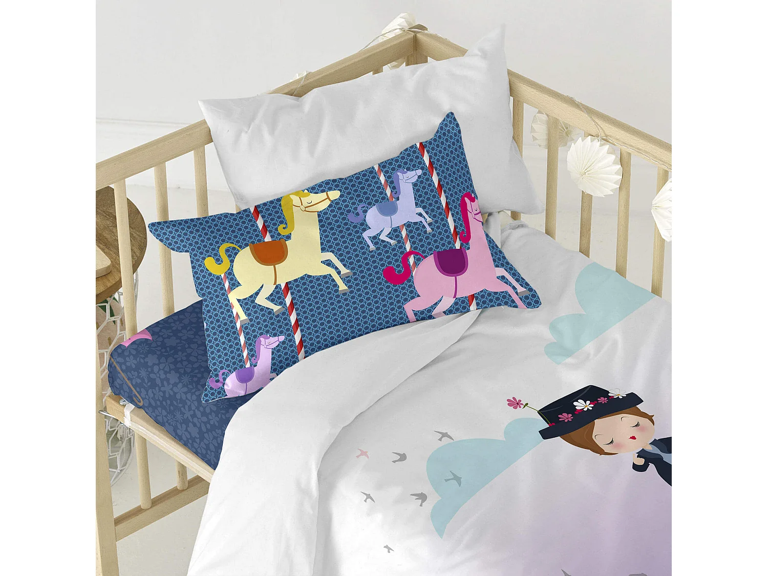 Bettbezug set 2 teiliges 100x135 cm (Kinderbett) Nanny