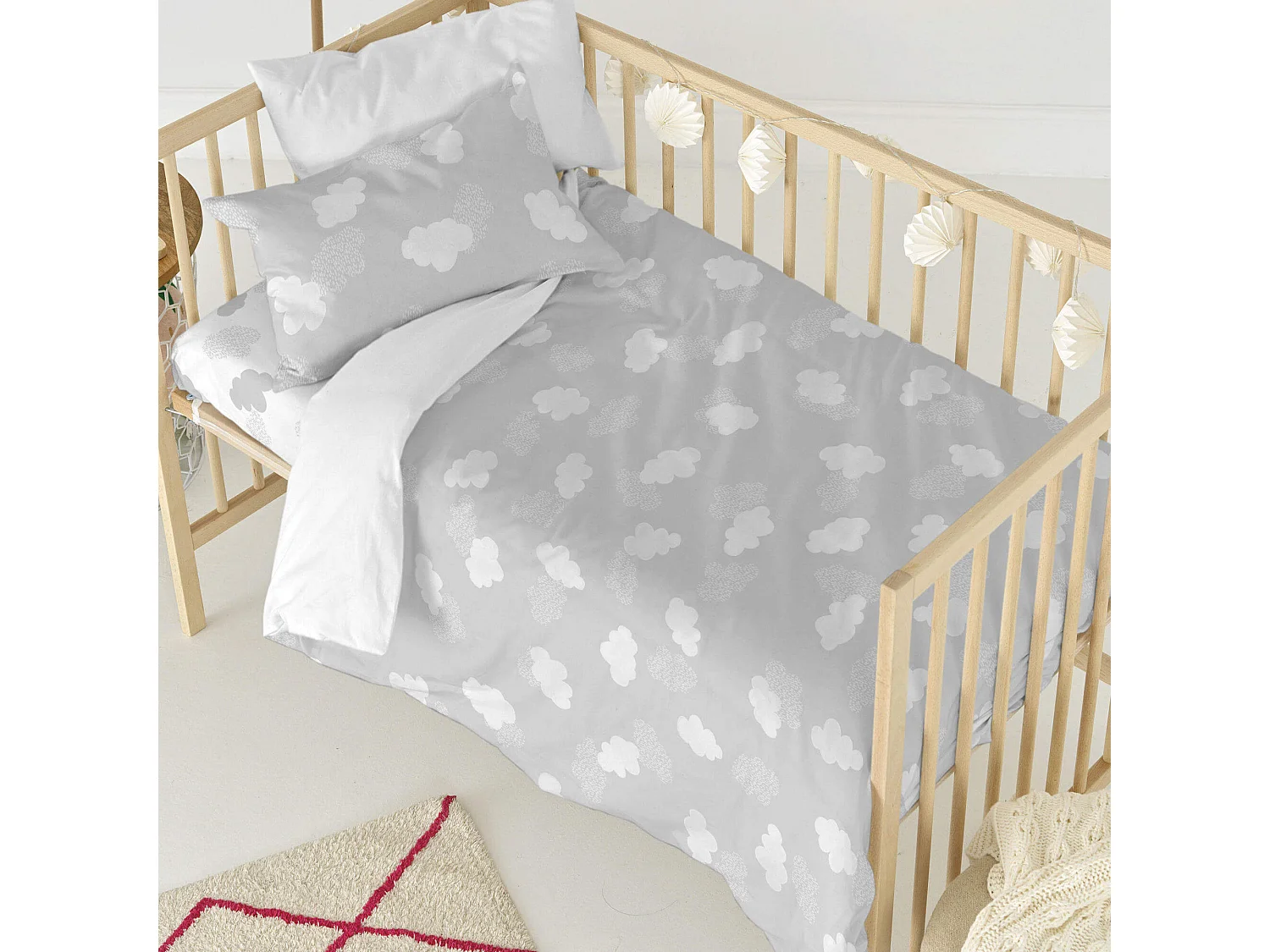 Bettbezug set 2 teiliges 100x135 cm (Kinderbett) Clouds