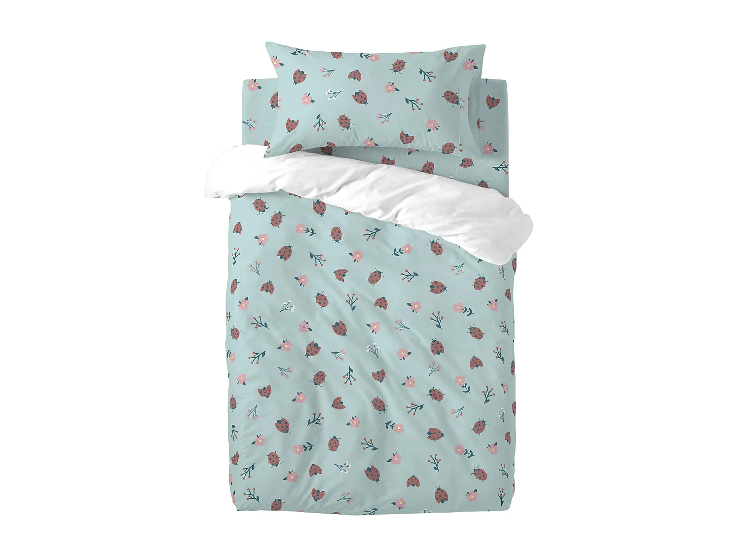 Parure housse de couette 2 pièces 115x145 cm (Lit Bébé) Catarinas