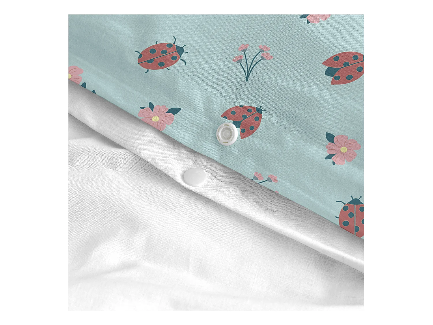 Parure housse de couette 2 pièces 115x145 cm (Lit Bébé) Catarinas