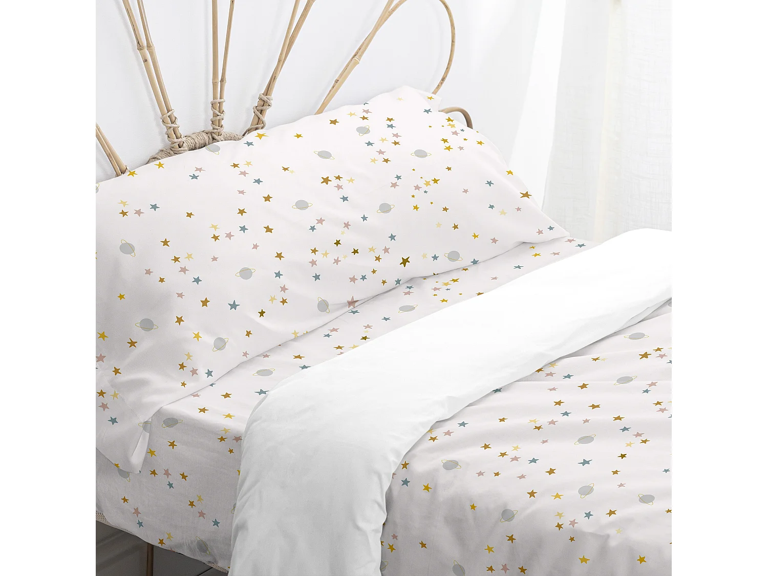 Bettbezug set 2 teiliges 140x200 cm (Bett 80) Saturn