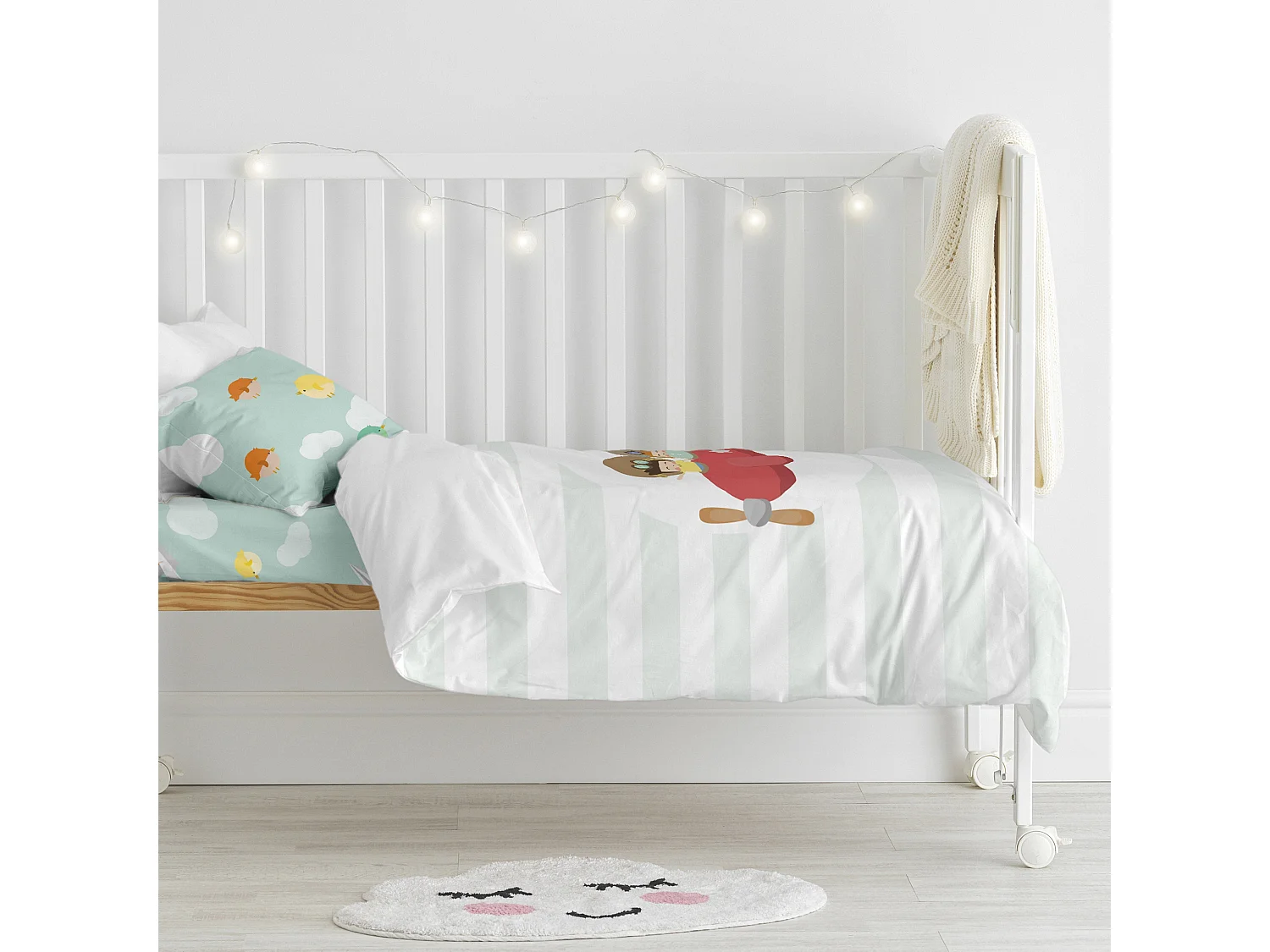 Bettbezug set 2 teiliges 100x135 cm (Kinderbett) Learning to fly