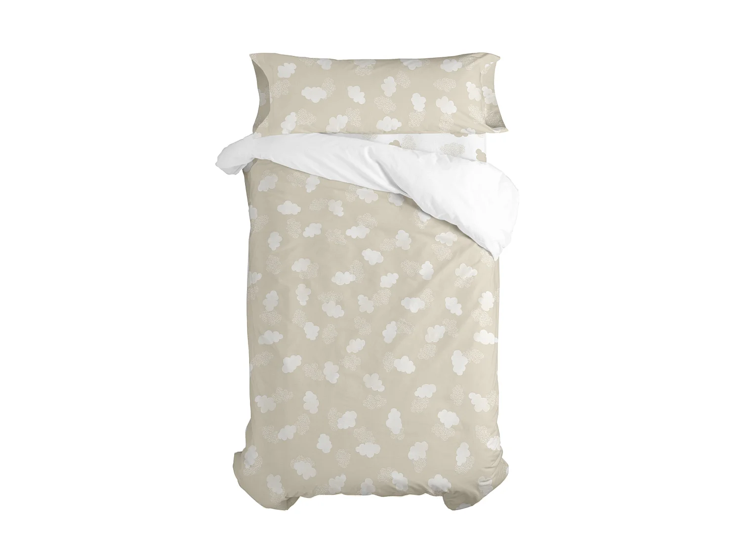 Bettbezug set 2 teiliges 155x220 cm (Bett 80/90) Clouds