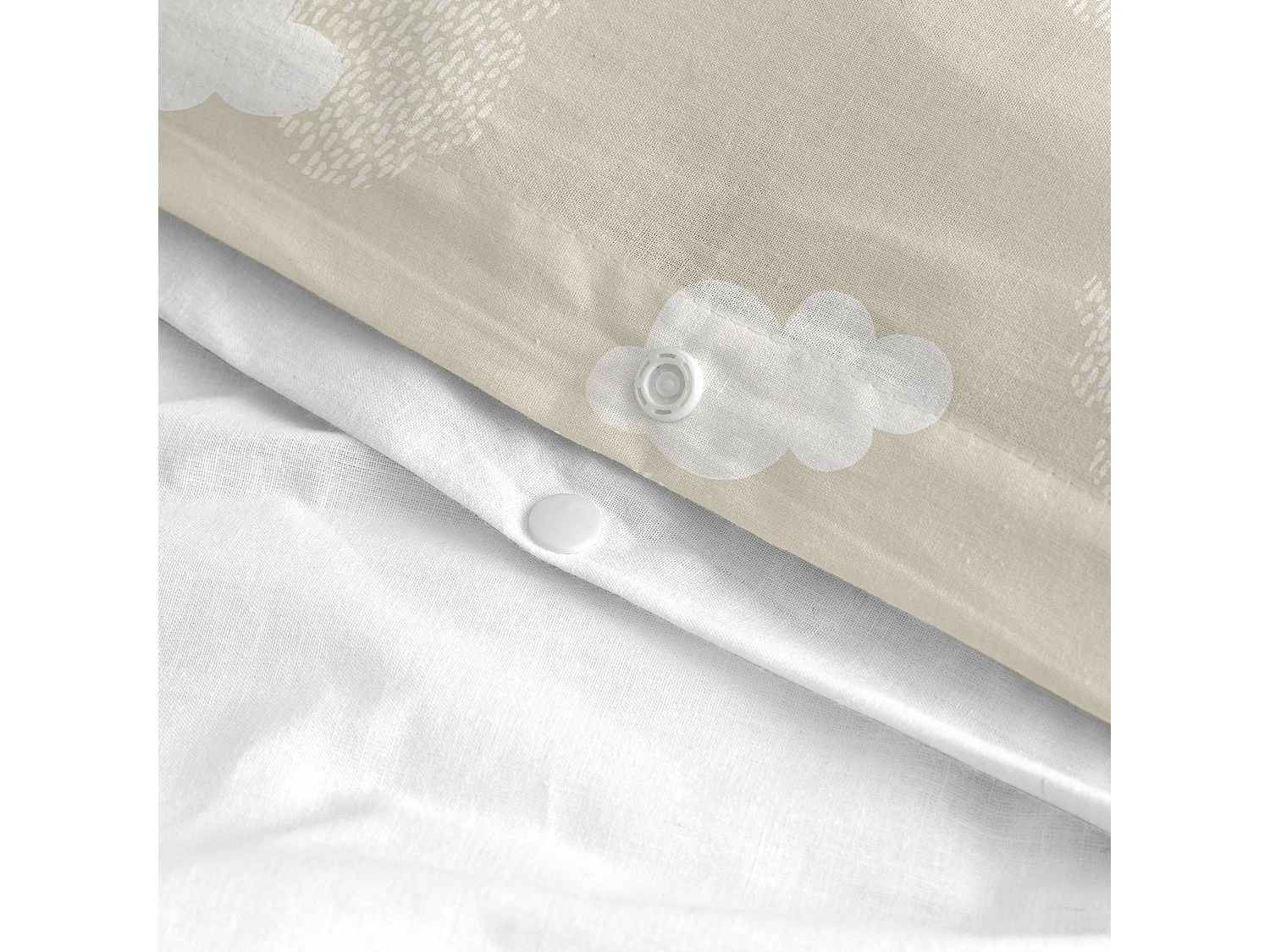 Bettbezug set 2 teiliges 155x220 cm (Bett 80/90) Clouds