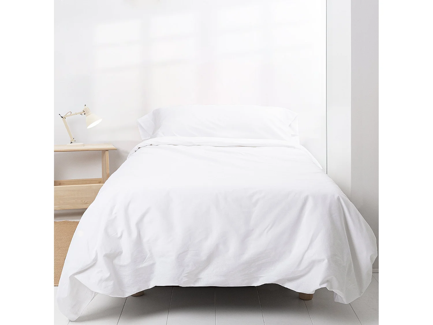 Bettbezug set 2 teiliges 155x220 cm (Bett 80/90) Basic