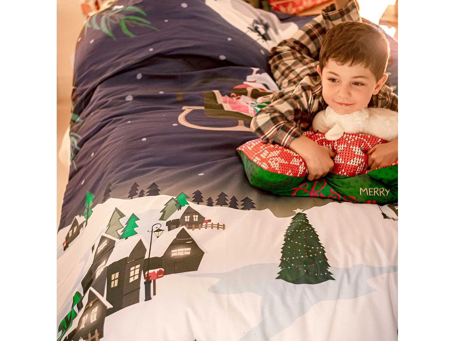 Jogo nórdico 2 piezas 155x220 cm (Cama 80/90) Merry christmas