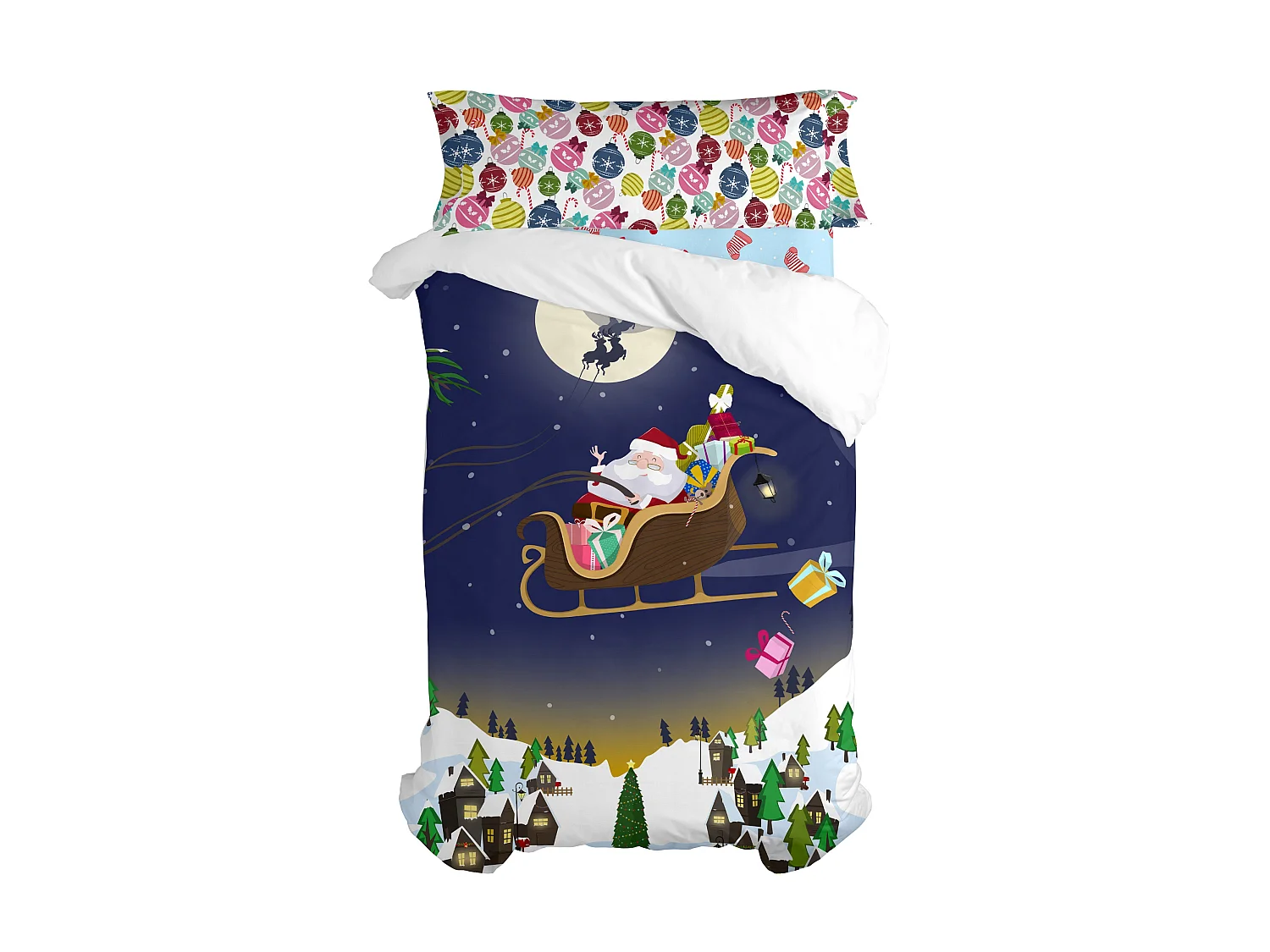Jogo nórdico 2 piezas 155x220 cm (Cama 80/90) Merry christmas