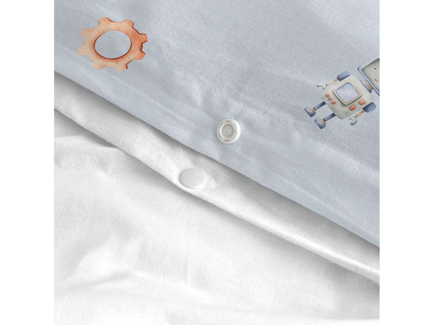 Dekbedovertrekset 2-delig 140x200 cm (Bed 80) Nut