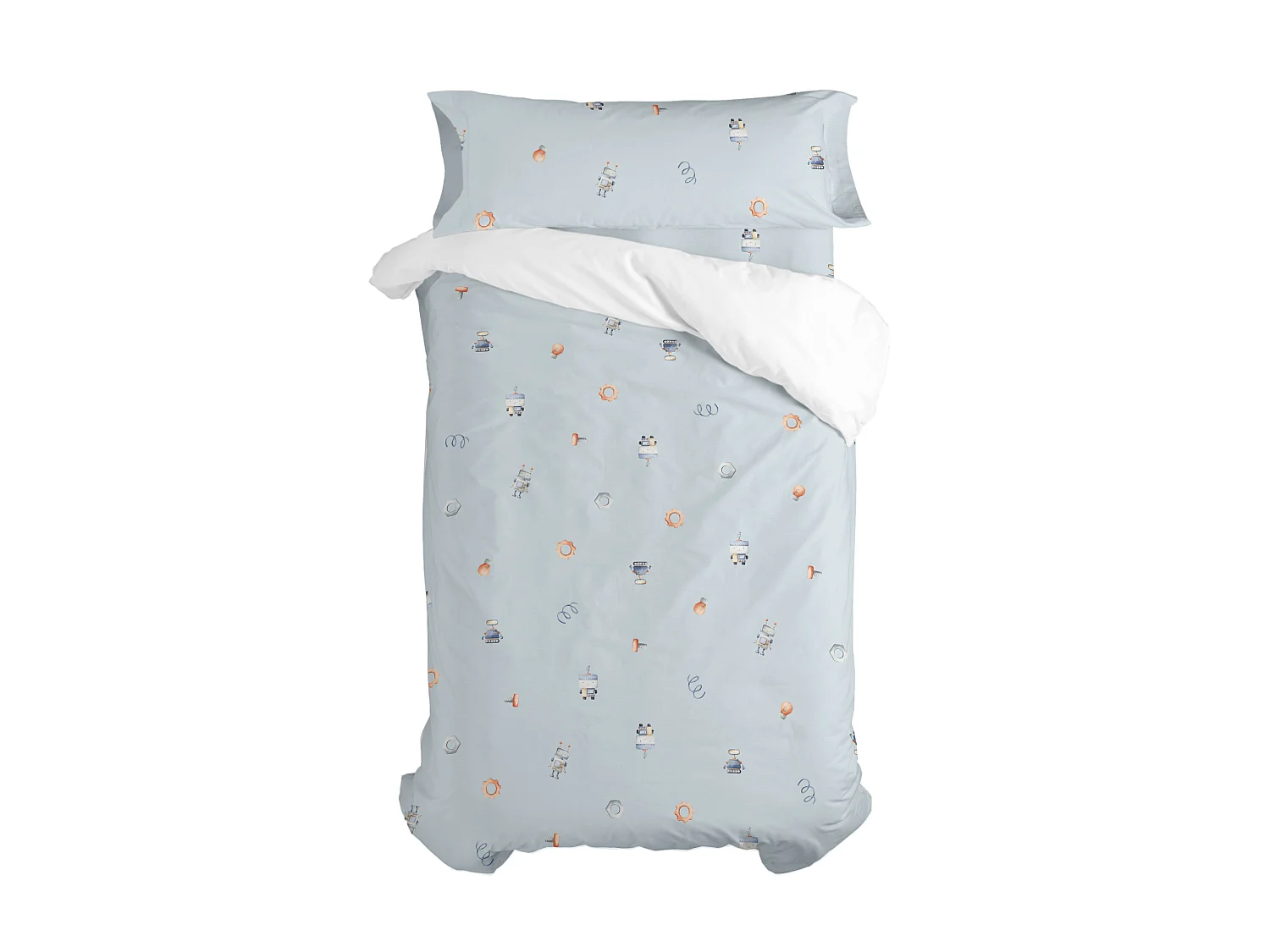 Dekbedovertrekset 2-delig 140x200 cm (Bed 80) Nut