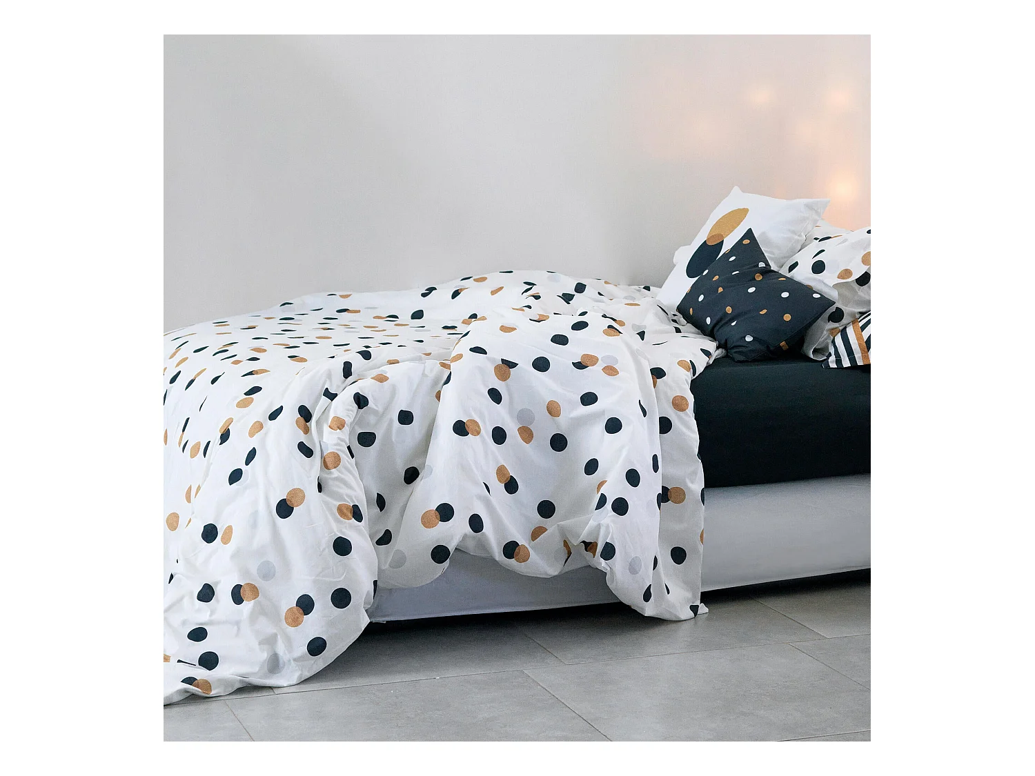 Housse de couette 180x220 cm (Lit 105) Golden dots