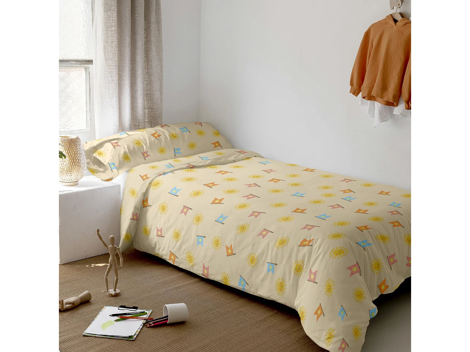 Bettbezug set 2 teiliges 155x220 cm (Bett 80/90) Camping (D)