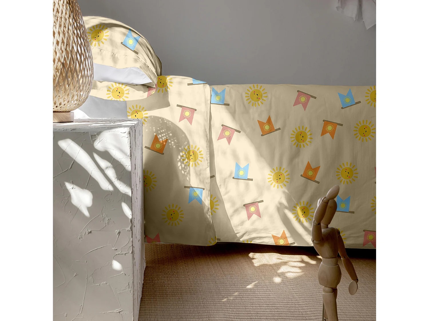 Dekbedovertrekset 2-delig 155x220 cm (Bed 80/90) Camping (D)