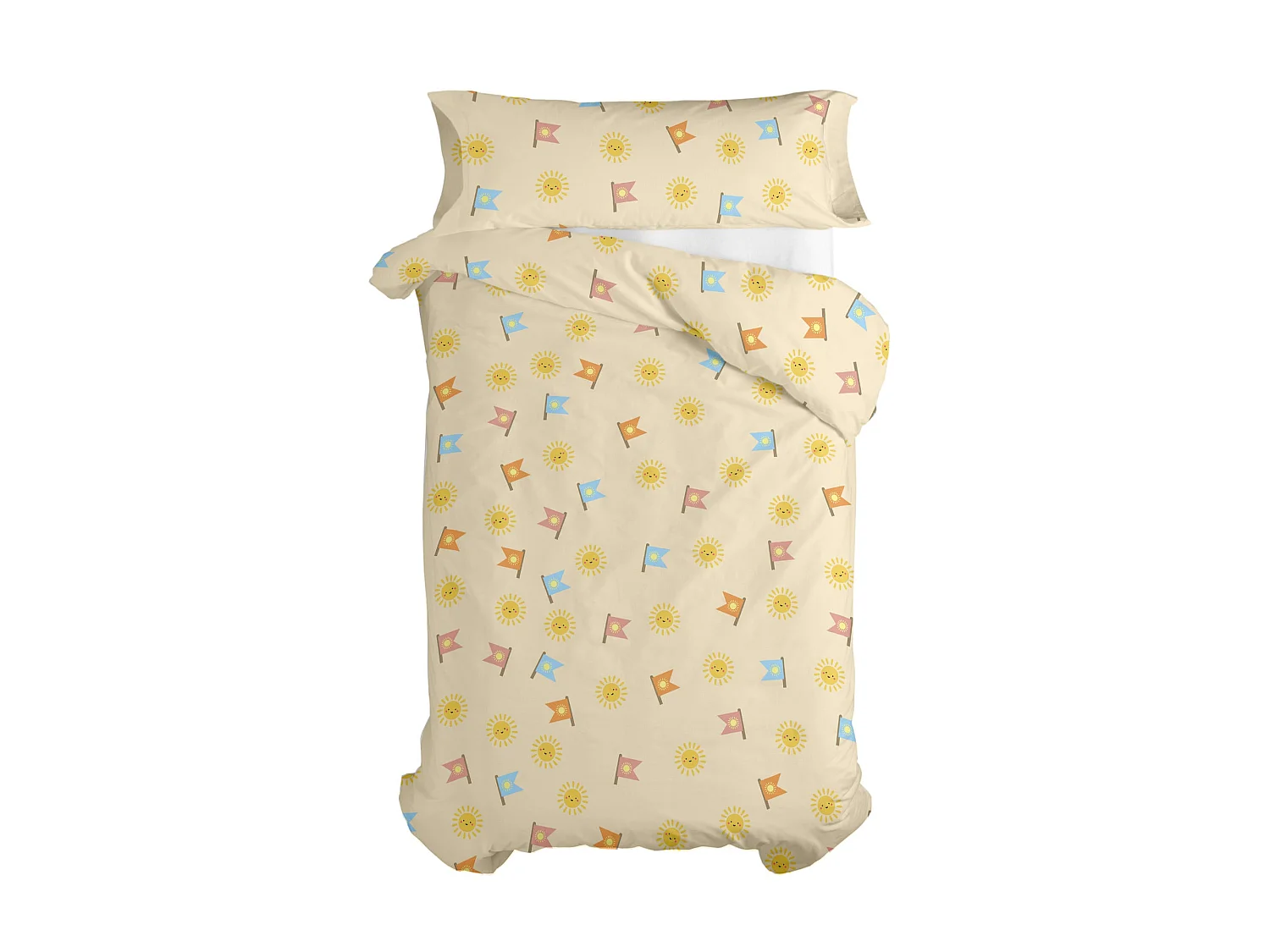 Dekbedovertrekset 2-delig 155x220 cm (Bed 80/90) Camping (D)