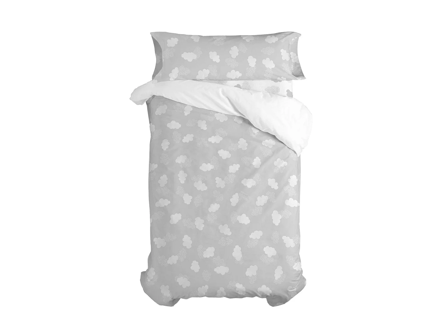 Parure housse de couette 2 pièces 155x220 cm (Lit 80/90) Clouds