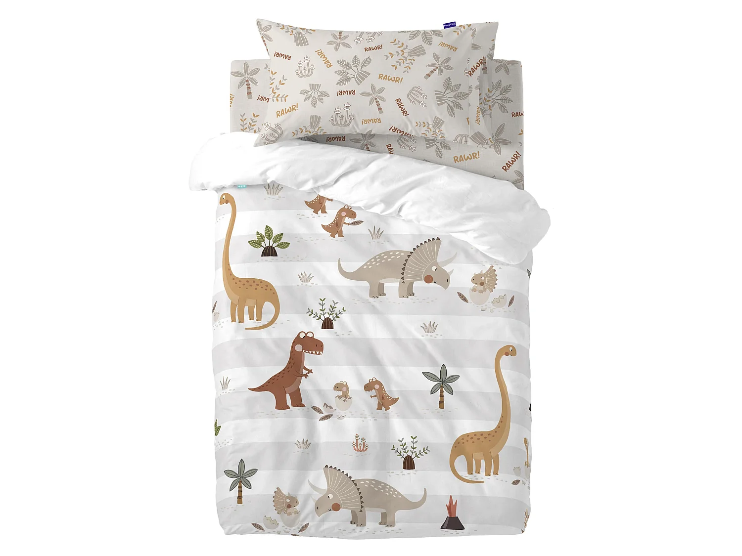 Dekbedovertrekset 2-delig 115x145 cm (Ledikant) Dino family