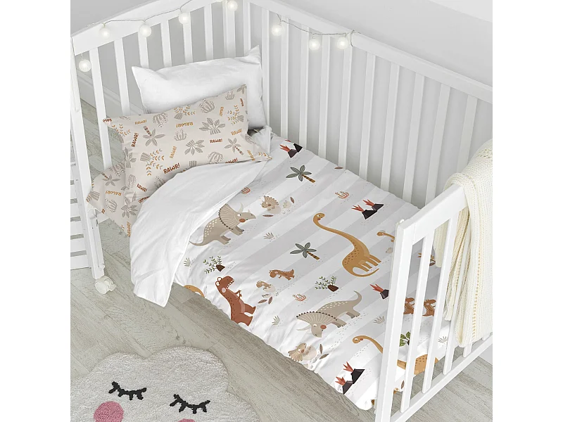 Bettbezug set 2 teiliges 115x145 cm (Kinderbett) Dino family