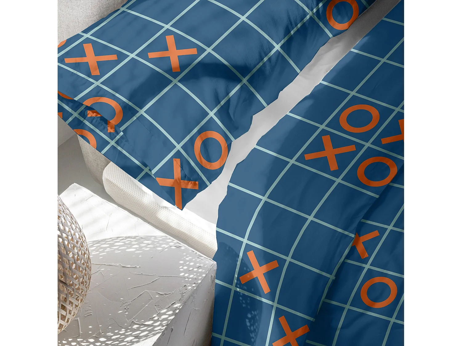 Parure housse de couette 2 pièces 155x220 cm (Lit 80/90) Notebook (D)