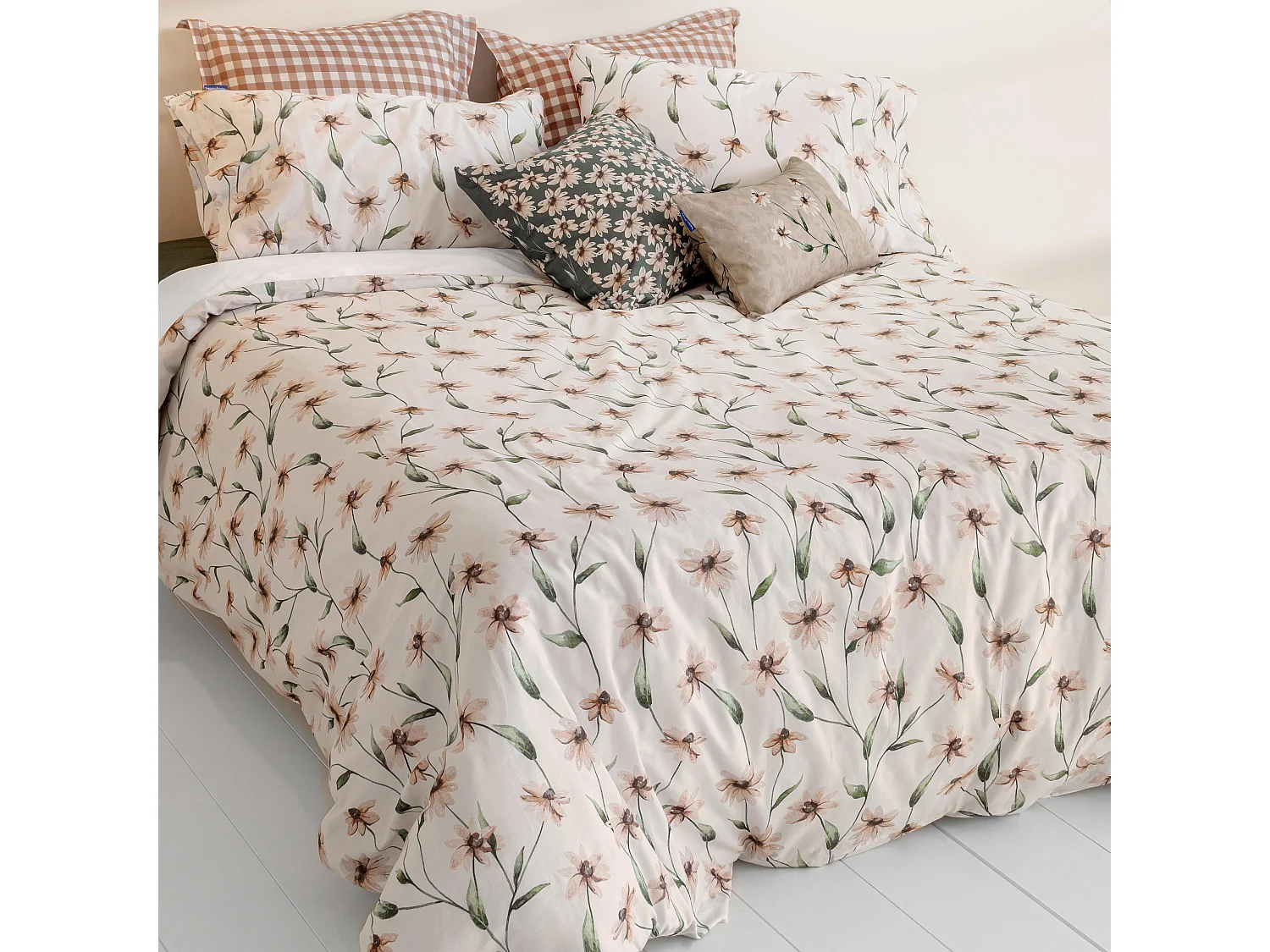 Dekbedovertrek 220x220 cm (Bed 135/140) Tinny bloom