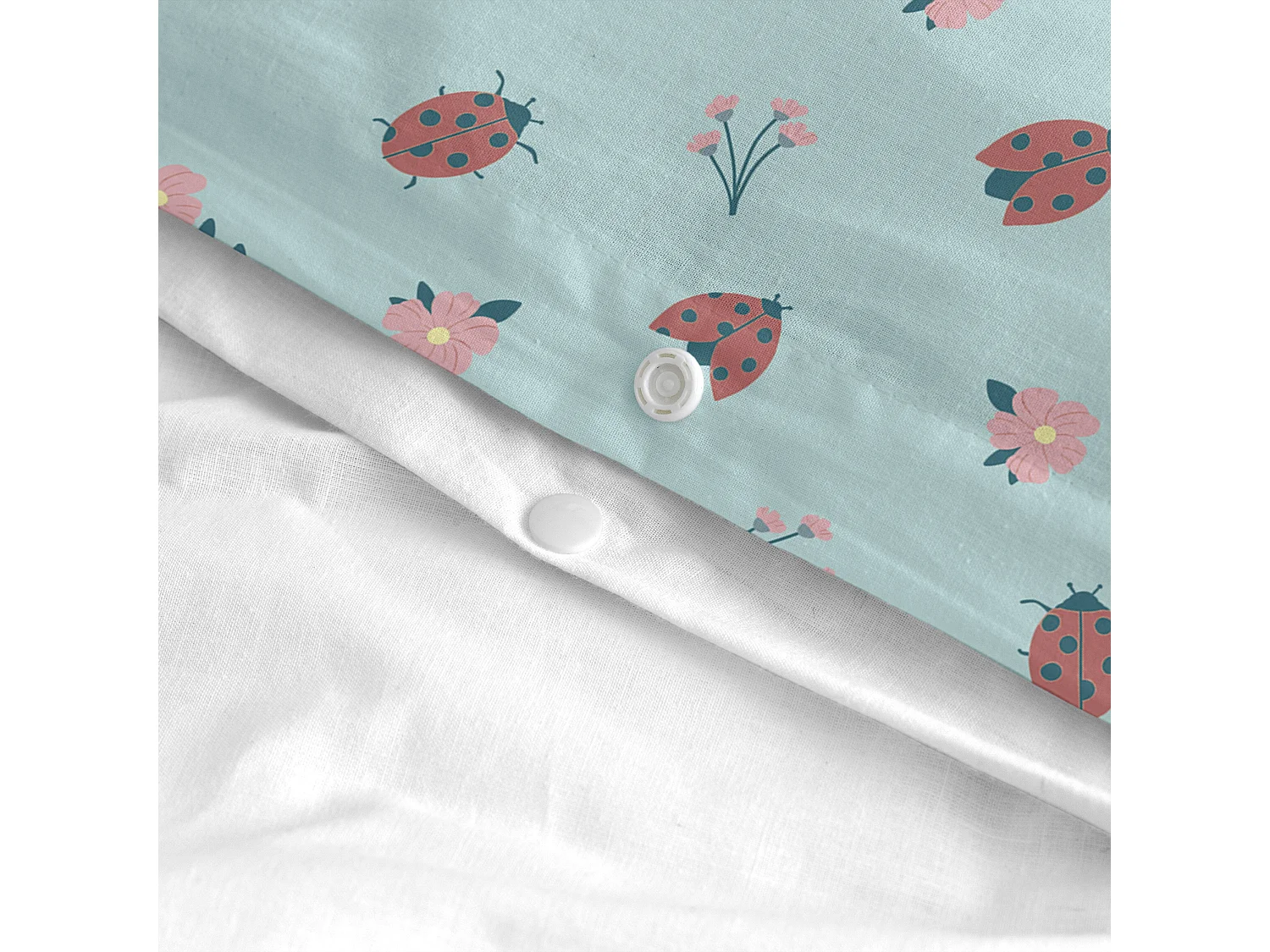 Parure housse de couette 2 pièces 140x200 cm (Lit 80) Catarinas