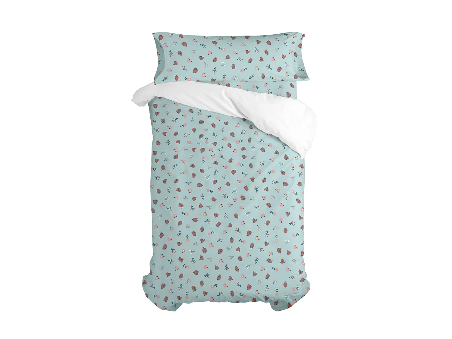 Parure housse de couette 2 pièces 140x200 cm (Lit 80) Catarinas