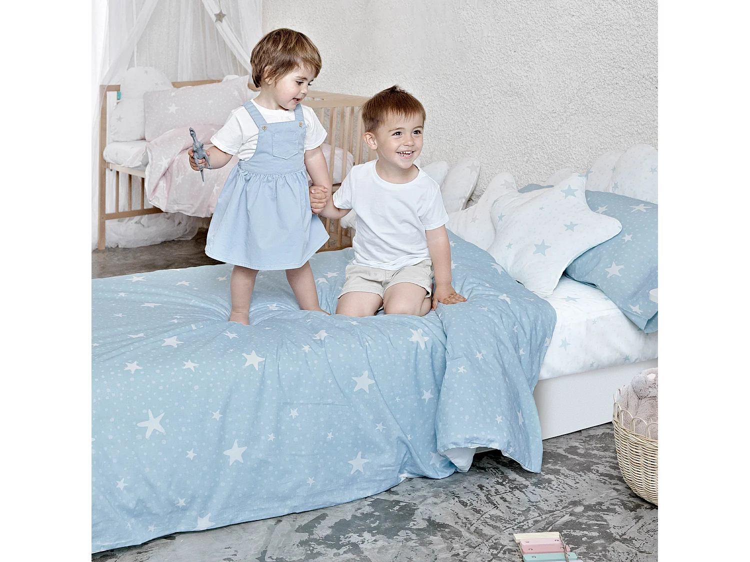 Jogo nórdico 2 piezas 155x220 cm (Cama 80/90) Little star