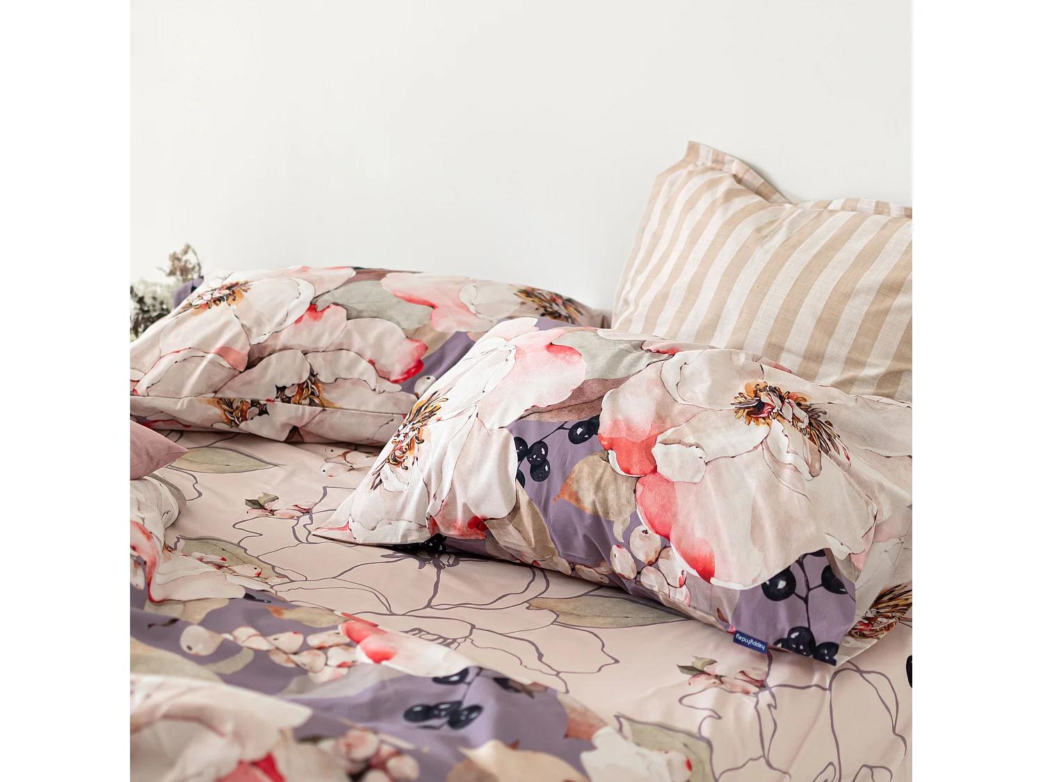 Funda nórdica 140x200 cm (Cama 80) White peonies