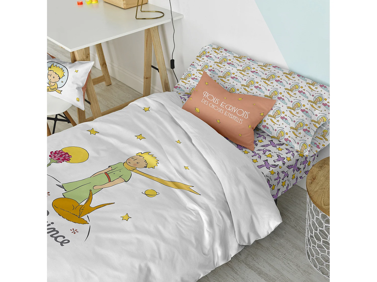 Bettbezug set 2 teiliges 155x220 cm (Bett 80/90) Ses amis