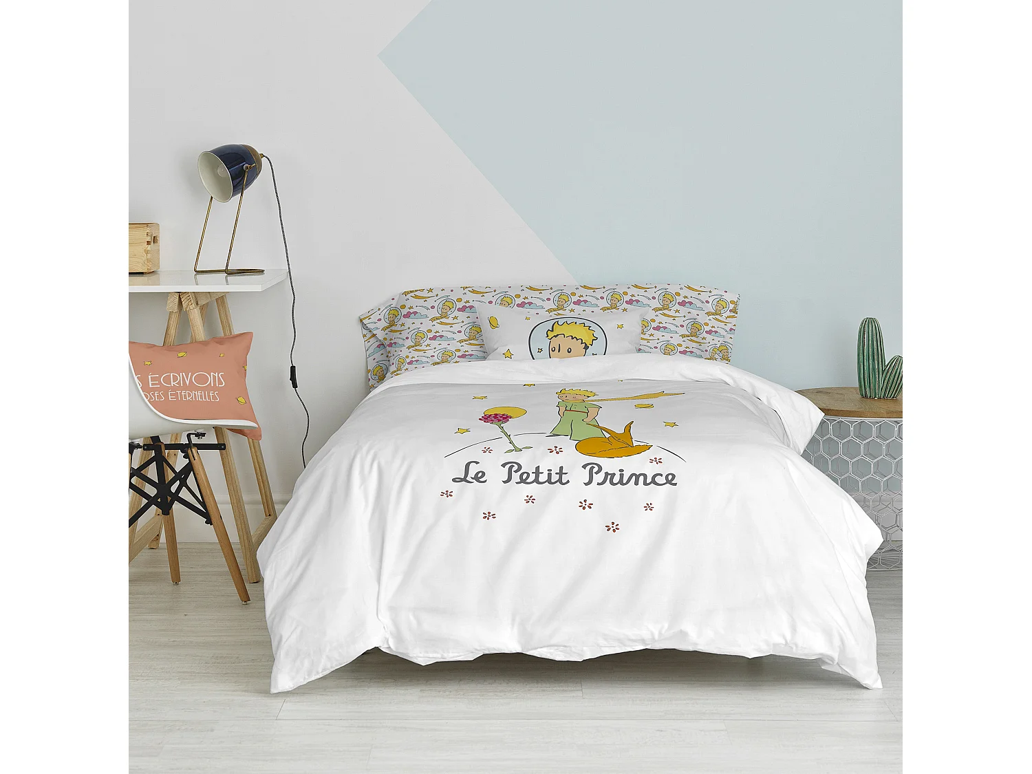 Bettbezug set 2 teiliges 155x220 cm (Bett 80/90) Ses amis