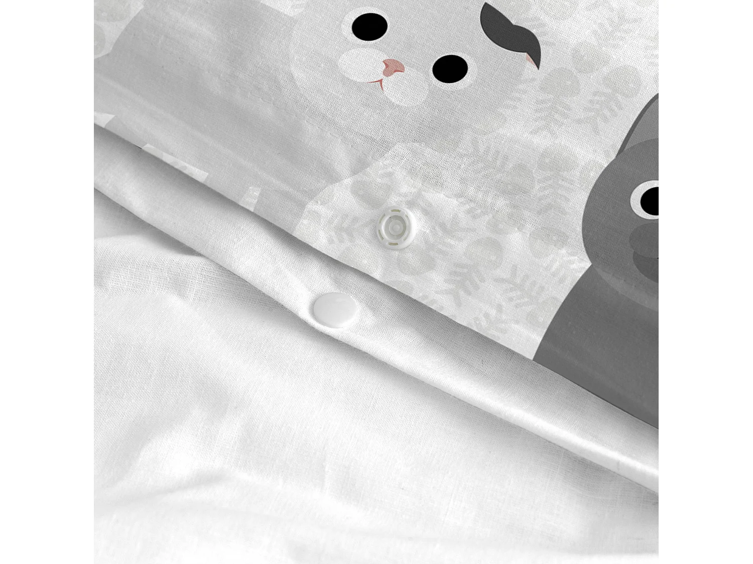 Parure housse de couette 2 pièces 180x220 cm (Lit 105) Cats