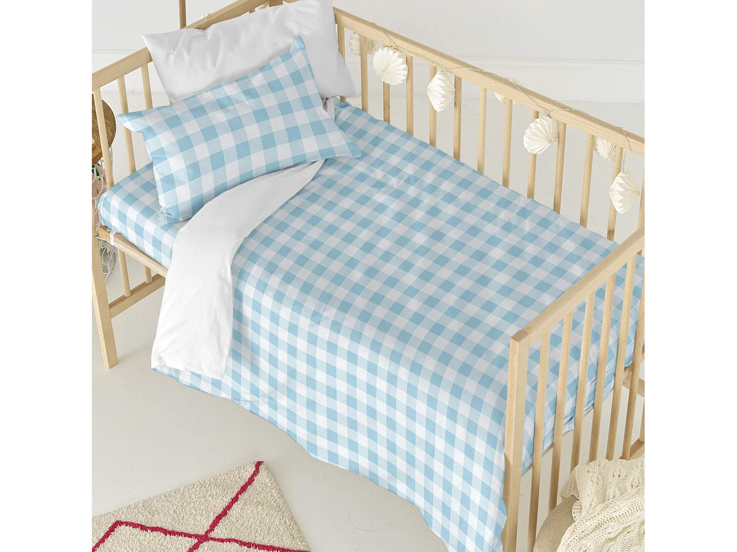 Dekbedovertrekset 2-delig 100x135 cm (Ledikant) Vichy